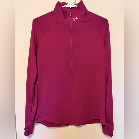 Under Armour Fitted Quarter Zip Cold Gear Pullover Size Large - Picture 1 of 5